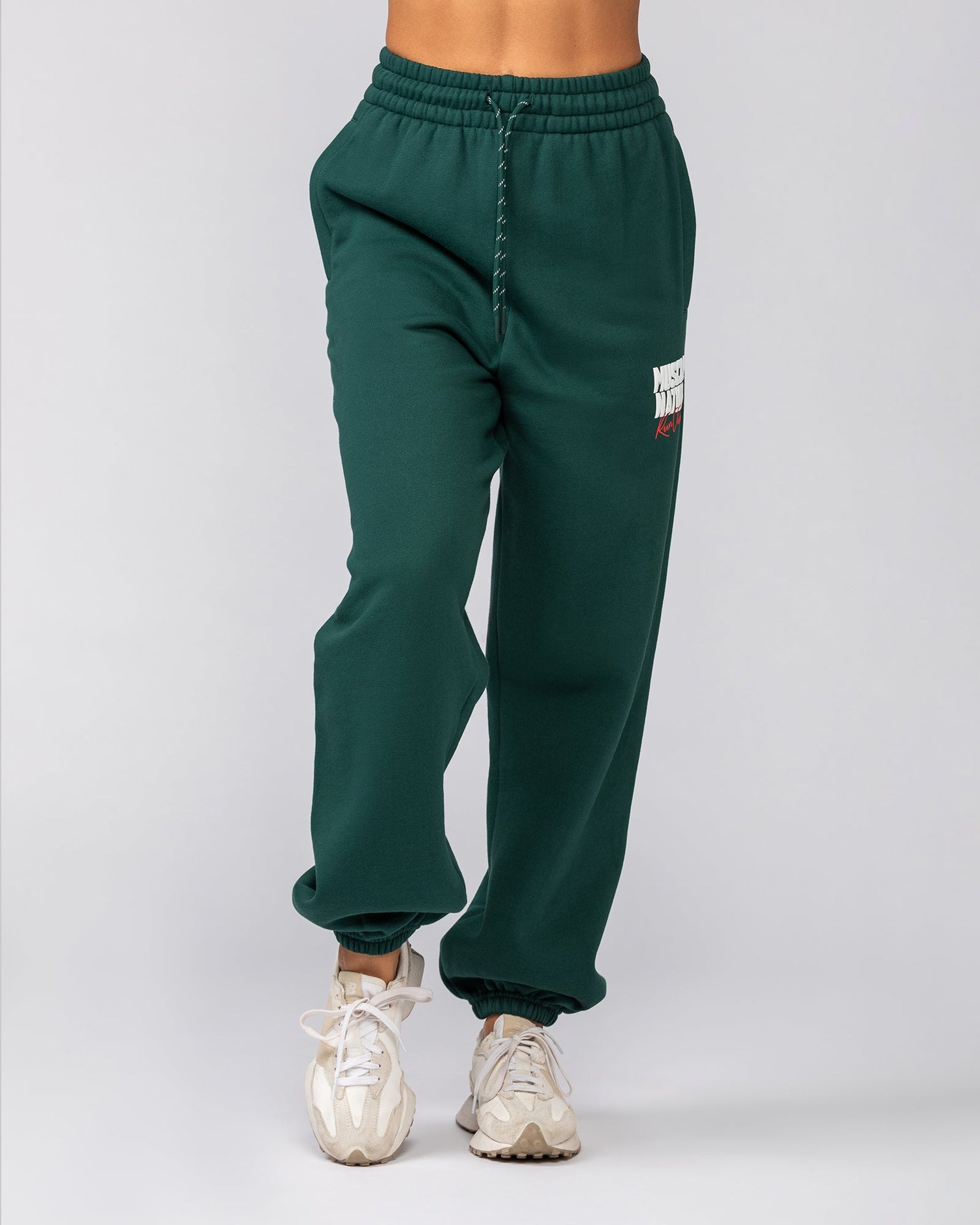 Sports Mode Slouchy Trackies - Evergreen-Tracksuits-XXS-042543EVEGRN-XXS-MNAPPRL42305-2-Muscle Nation