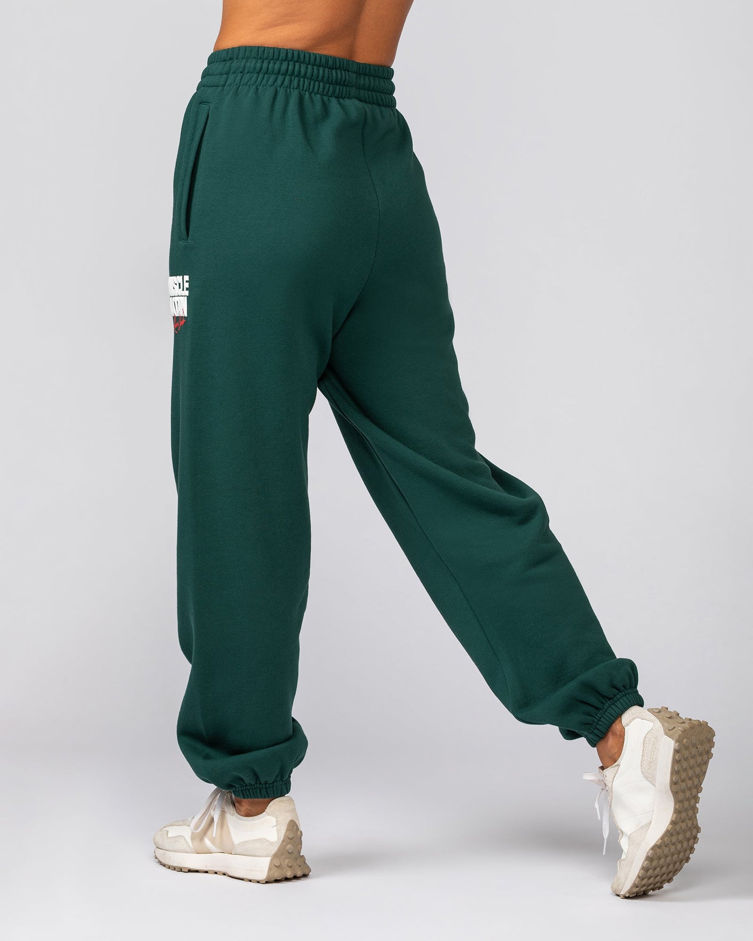 Sports Mode Slouchy Trackies - Evergreen-Tracksuits-XXS-042543EVEGRN-XXS-MNAPPRL42305-3-Muscle Nation