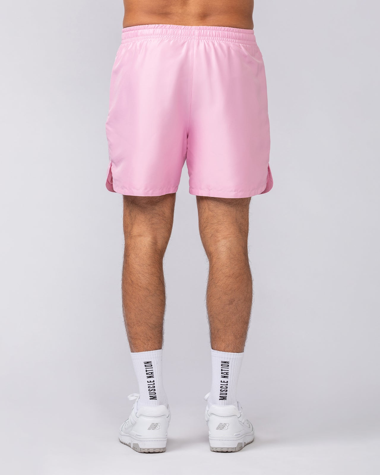 Standard Shorts Shell Pink - Muscle Nation men's gym shorts, view 5