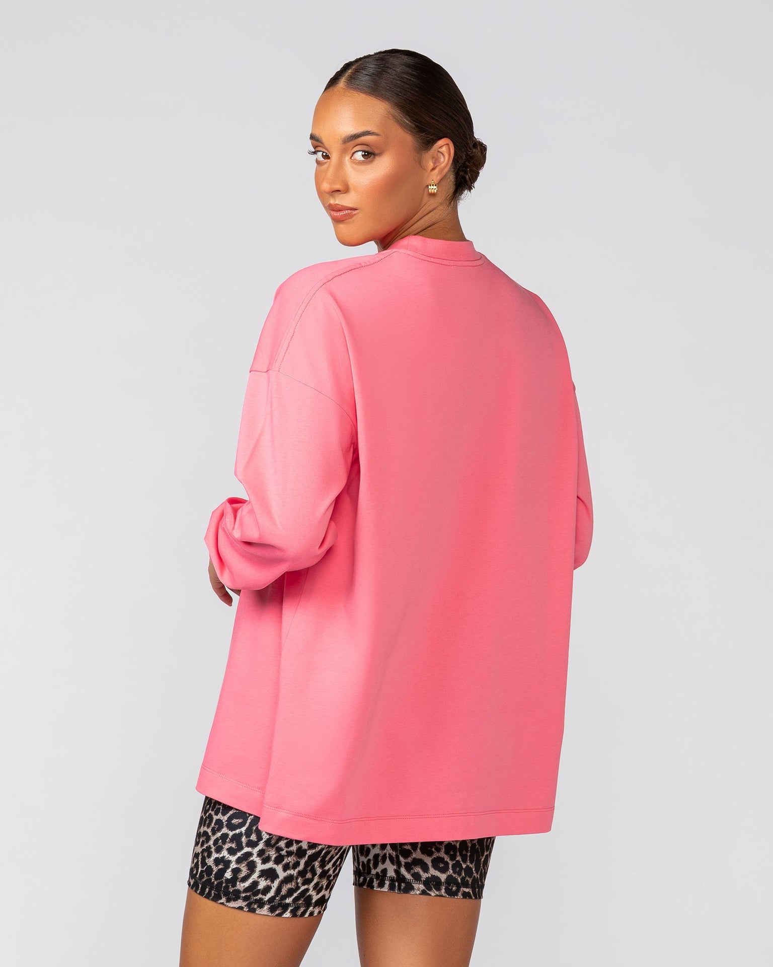 Stats Oversized Long Sleeve Tee - Calypso-Long Sleeve T-Shirts-XXS-022537CLPSO-XXS-MNAPPRL42104-5-Muscle Nation