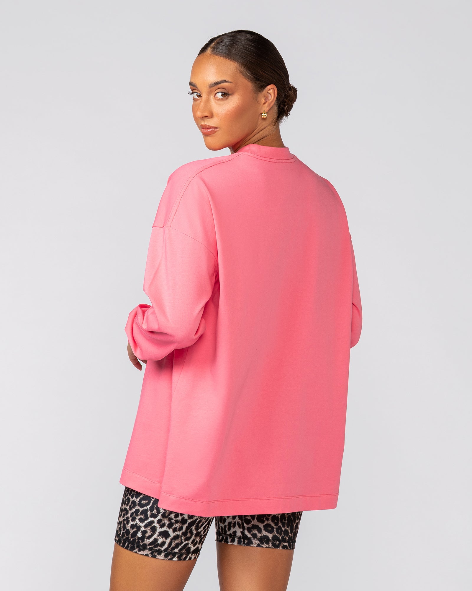 Stats Oversized Long Sleeve Tee - Calypso-Long Sleeve T-Shirts-XXS-022537CLPSO-XXS-MNAPPRL42104-5-Muscle Nation