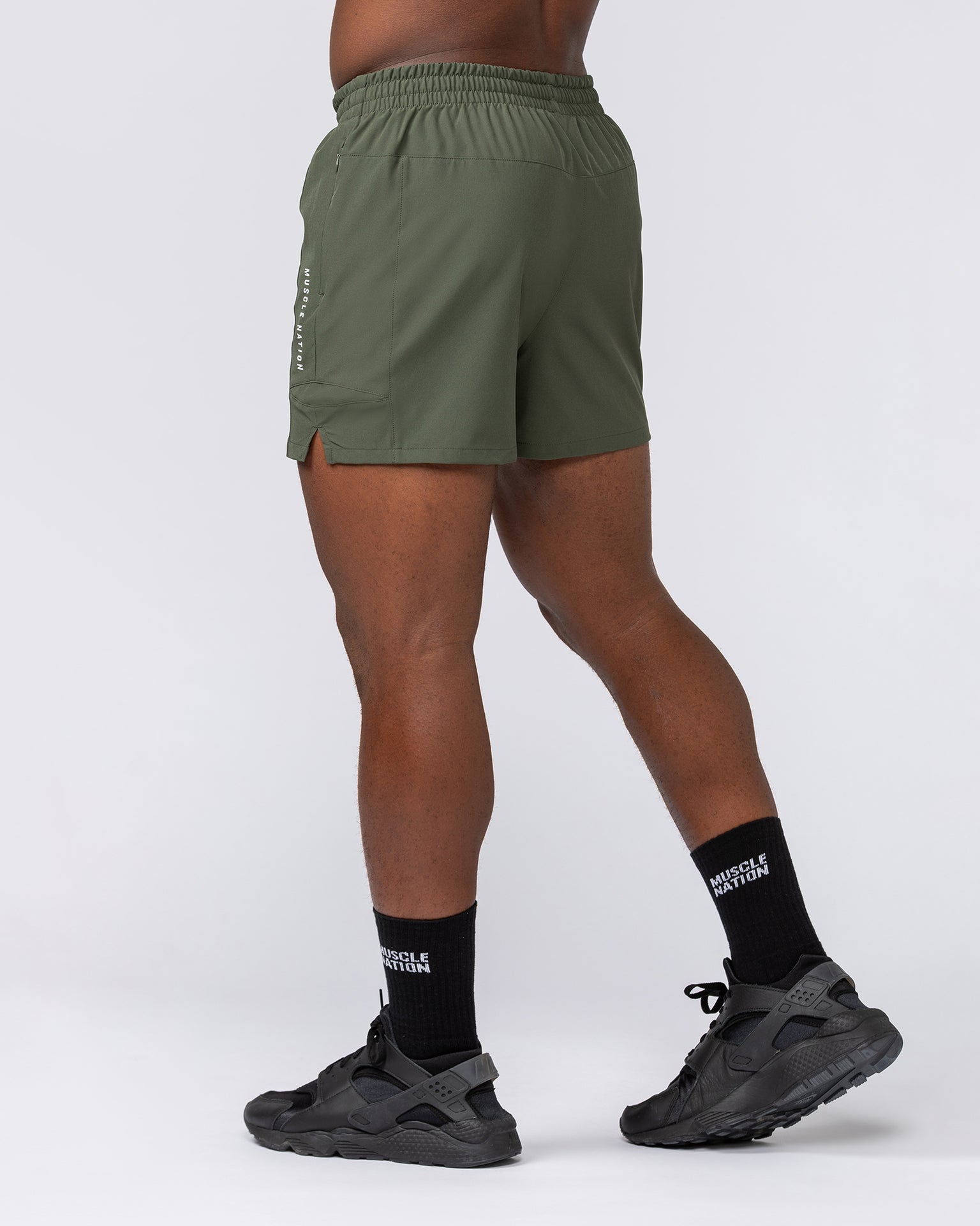 Streamline Training 3" Shorts - Dark Khaki-Shorts-S-072310DKHAKI-S-MNAPPRL25478-4-Muscle Nation