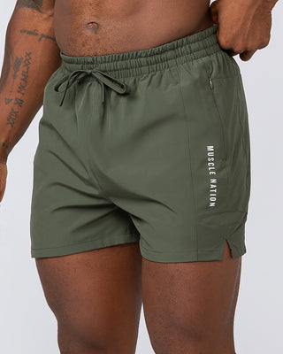 Streamline Training 3" Shorts - Dark Khaki-Shorts-S-072310DKHAKI-S-MNAPPRL25478-1-Muscle Nation
