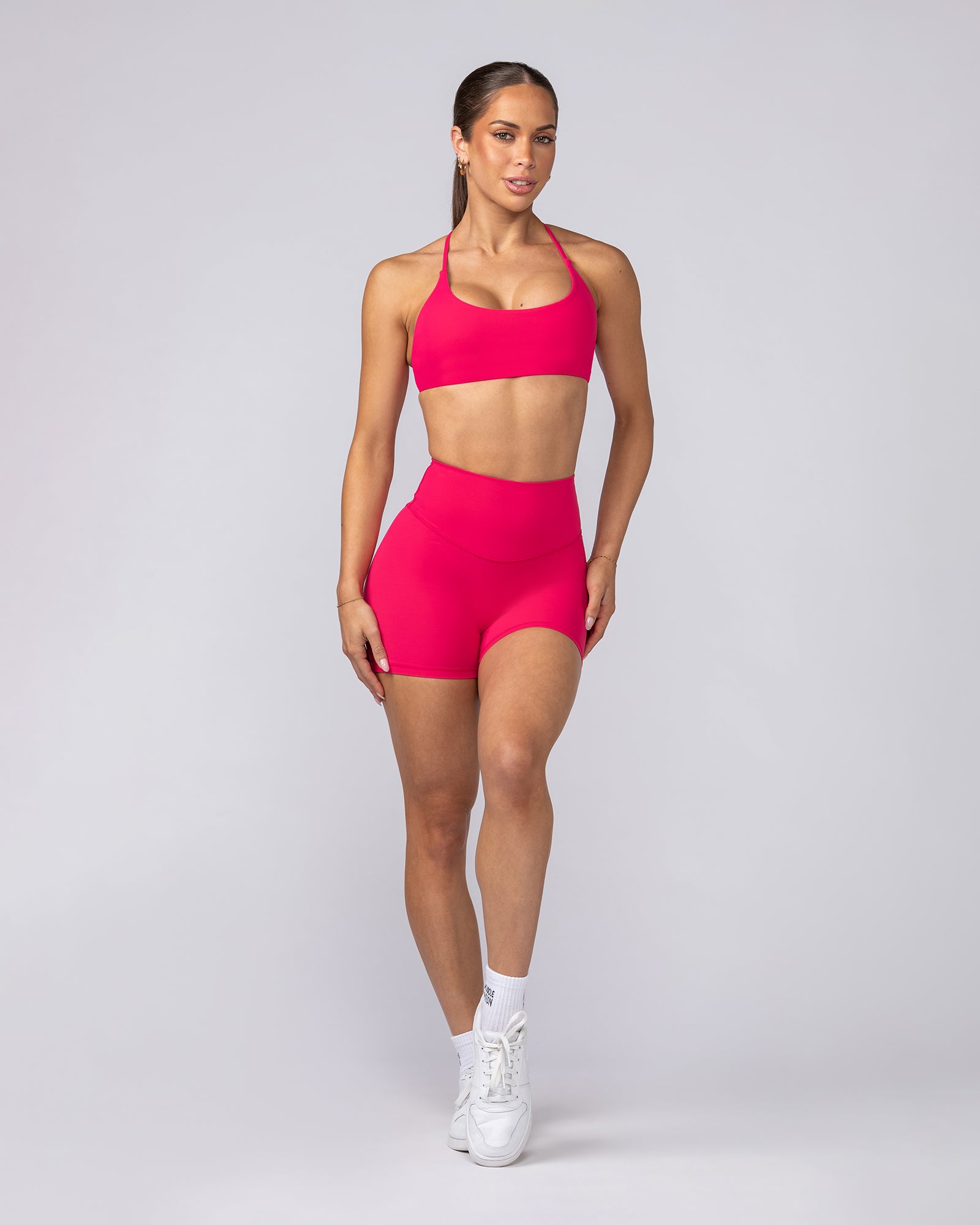 Ultra Aura Midway Shorts - Cherry Crimson-Shorts-XXS-092532CHYCRM-XXS-MNAPPRL44384-6-Muscle Nation