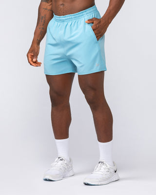 New Heights 4" Shorts - Mid Blue-Shorts-S-032534MIDBLUE-S-MNAPPRL41153-1-Muscle Nation