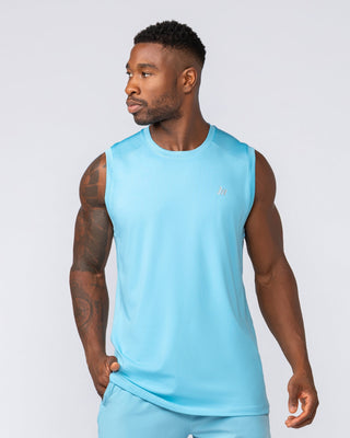 Ventilation Tank - Light Blue-Singlets & Tanks-S-032531LTBL-S-MNAPPRL41125-1-Muscle Nation