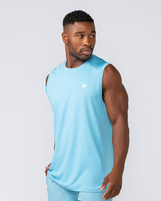 Ventilation Tank - Light Blue-Singlets & Tanks-S-032531LTBL-S-MNAPPRL41125-2-Muscle Nation