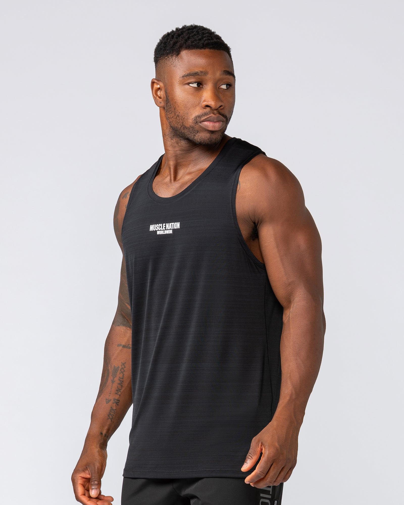 Worldwide Active Tank - Black-Singlets & Tanks-S-022436BLK-S-MNAPPRL29684-3-Muscle Nation