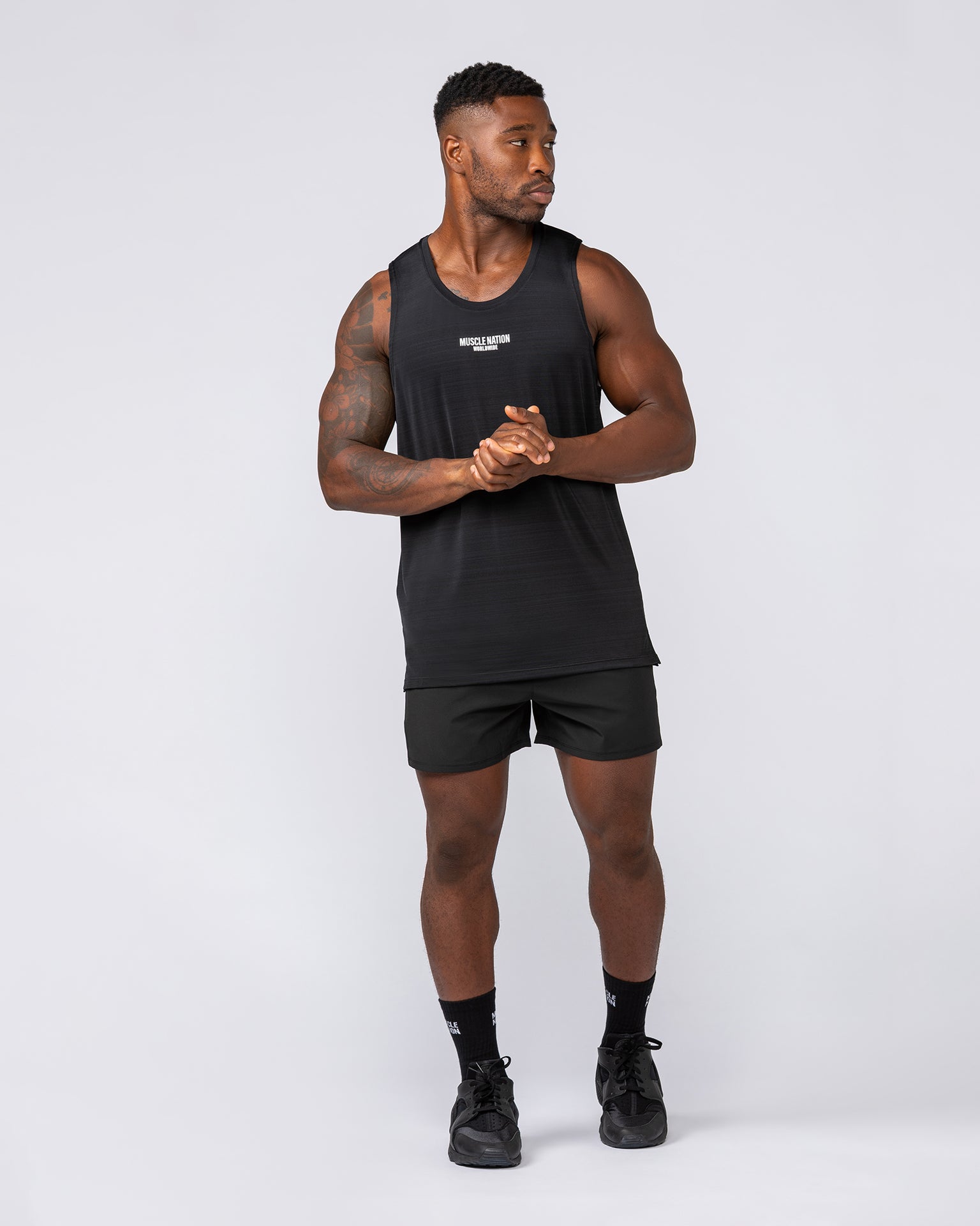 Worldwide Active Tank - Black-Singlets & Tanks-S-022436BLK-S-MNAPPRL29684-5-Muscle Nation