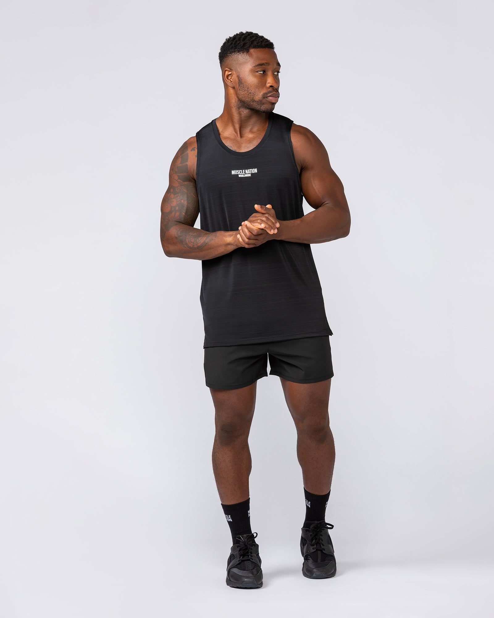 Worldwide Active Tank - Black-Singlets & Tanks-S-022436BLK-S-MNAPPRL29684-5-Muscle Nation