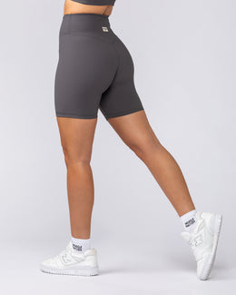 Zero Rise Rib Bike Shorts - Phantom-Shorts-XXS-052503PHNTM-XXS-MNAPPRL42873-1-Muscle Nation