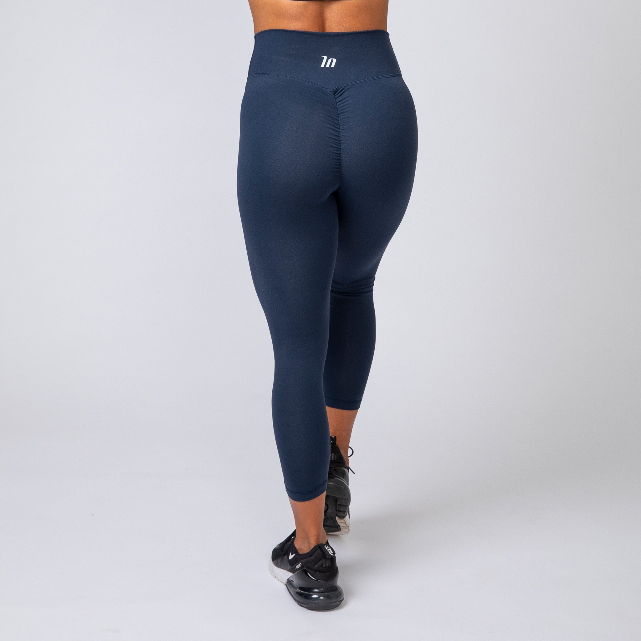Signature Scrunch 7/8 Leggings - Navy-Leggings-XXS-MNAPPRL9830-MNAPPRL9830-3-Muscle Nation