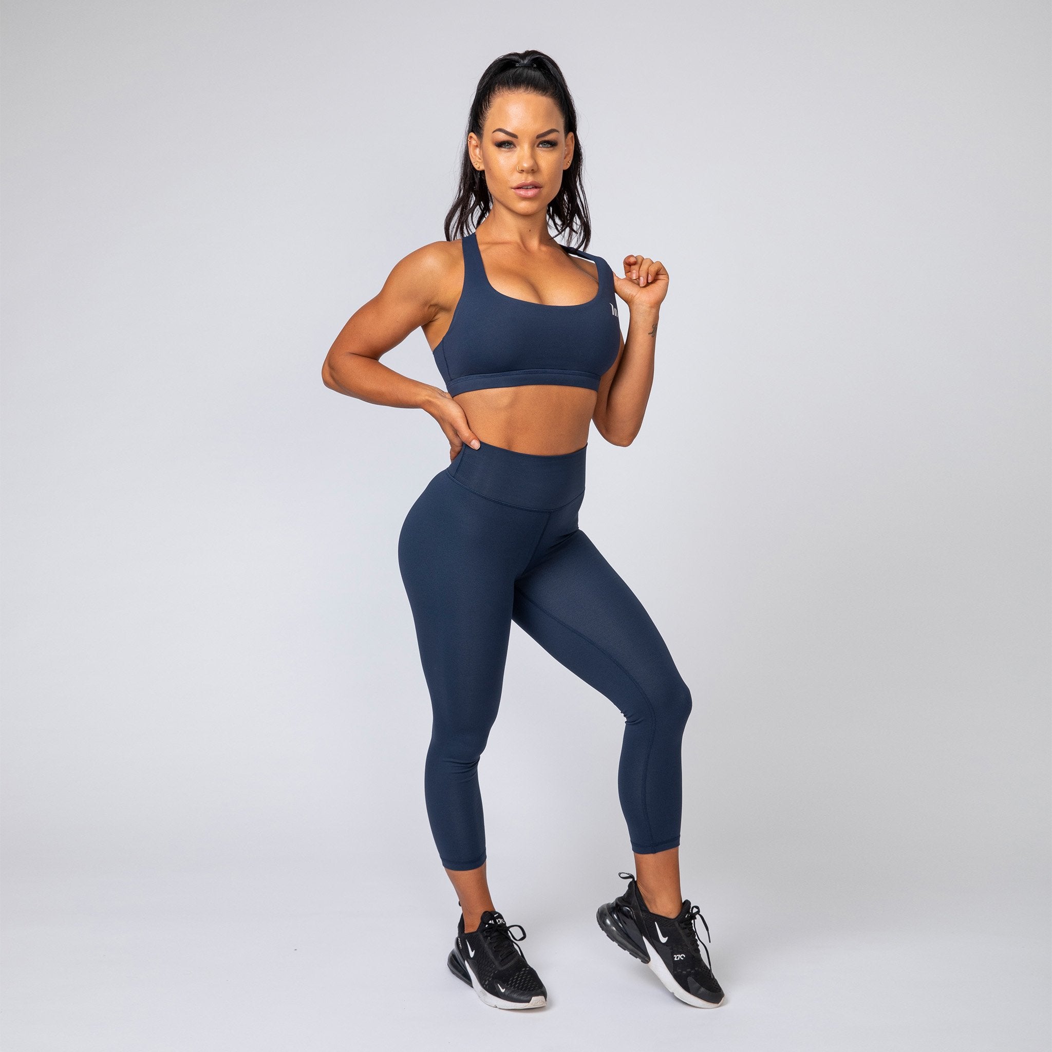 Signature Scrunch 7/8 Leggings - Navy-Leggings-XXS-MNAPPRL9830-MNAPPRL9830-7-Muscle Nation
