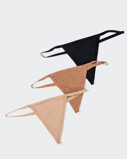 Mini G String 3 Pack - Multi-Underwear-XXS-MNAPPRL21286-MNAPPRL21286-1-Muscle Nation