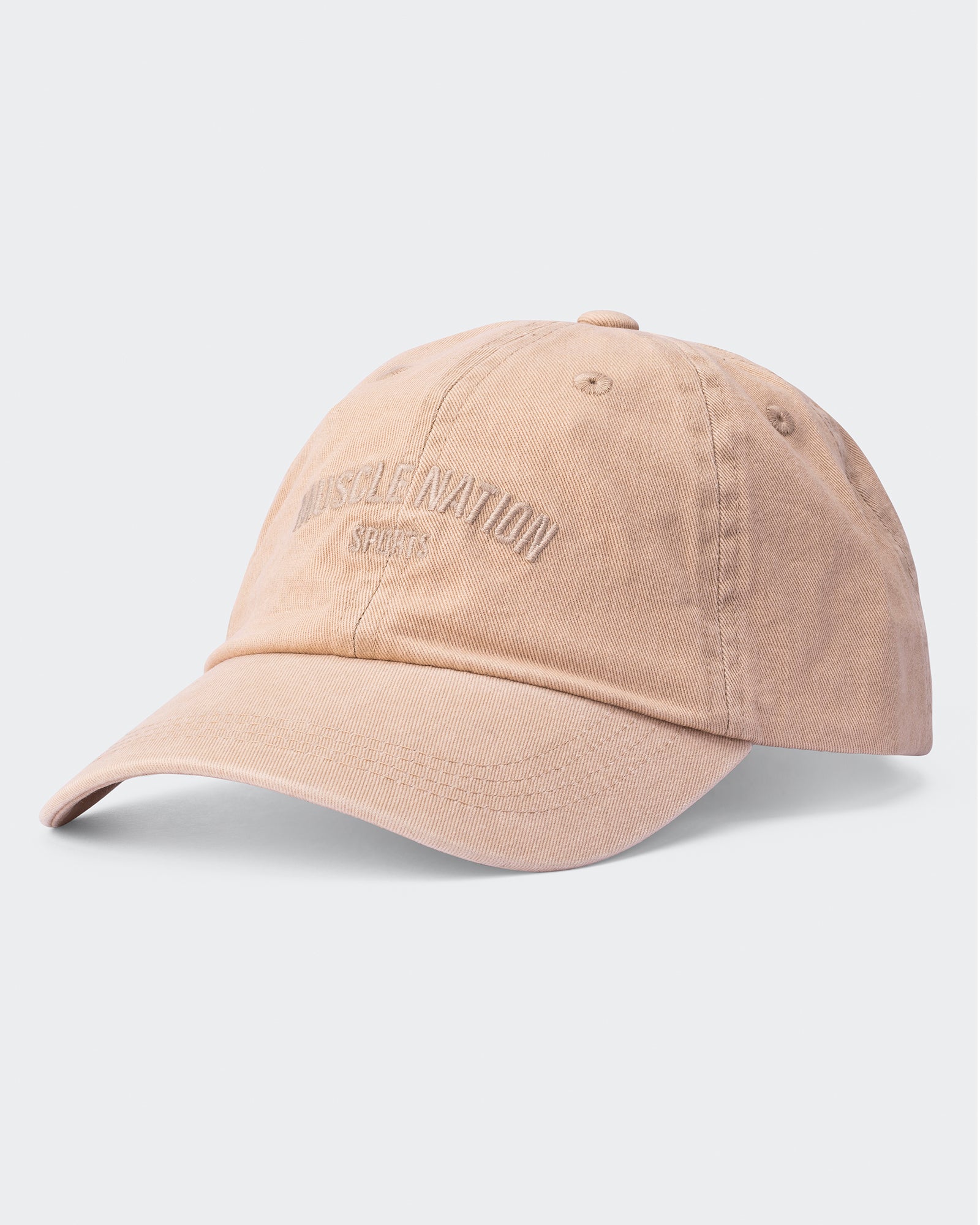 Distressed Dad Cap-Headwear-Washed Neutral-AC062254WSHNTRL-ONE-MNAPPRL25355-4-Muscle Nation