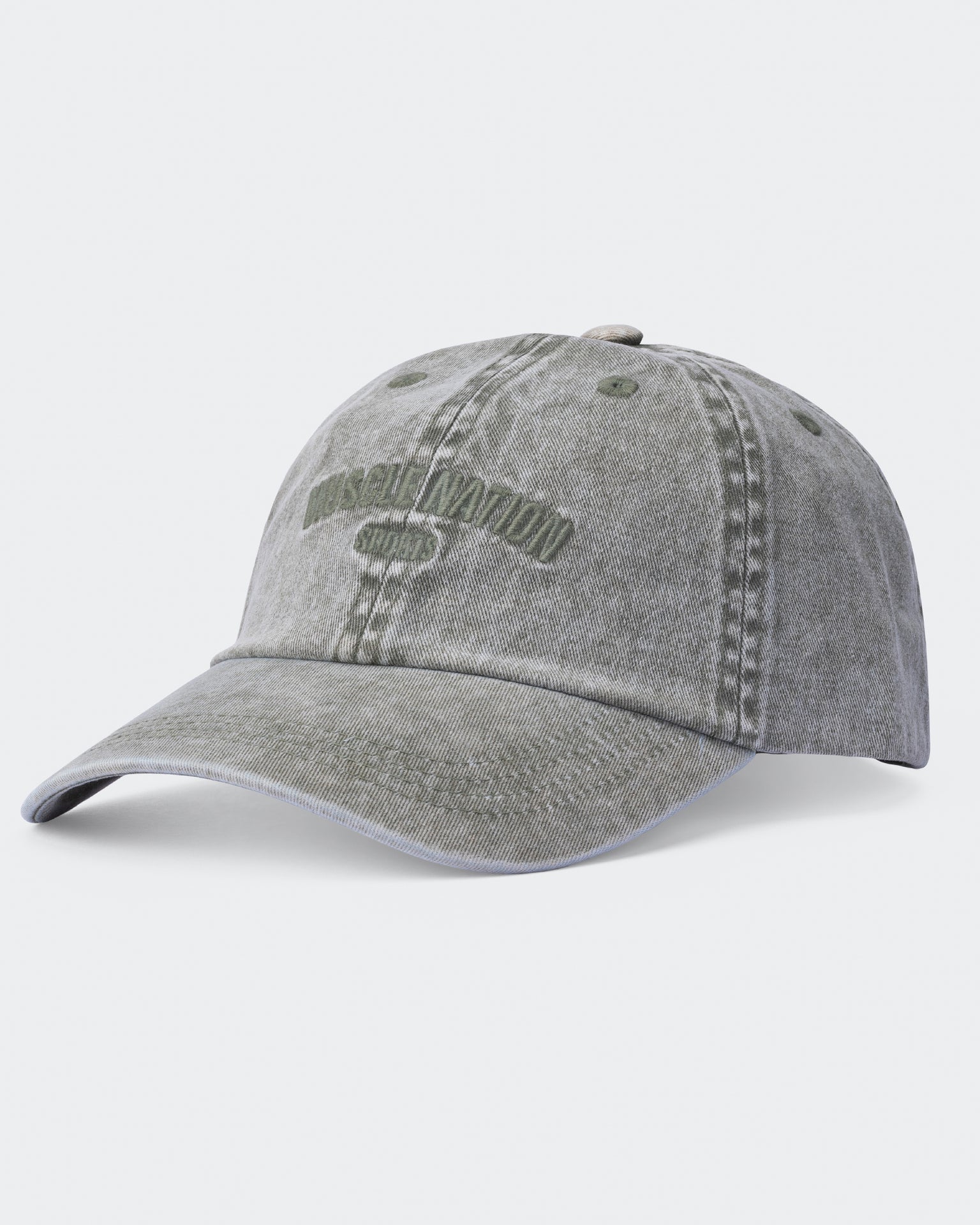 Distressed Dad Cap-Headwear-Washed Sage Green-AC062254WSHSGRN-ONE-MNAPPRL25354-5-Muscle Nation