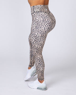 Signature Scrunch Ankle Length Leggings - Yellow Leopard-Leggings-XXS-MNAPPRL7525-MNAPPRL7525-1-Muscle Nation