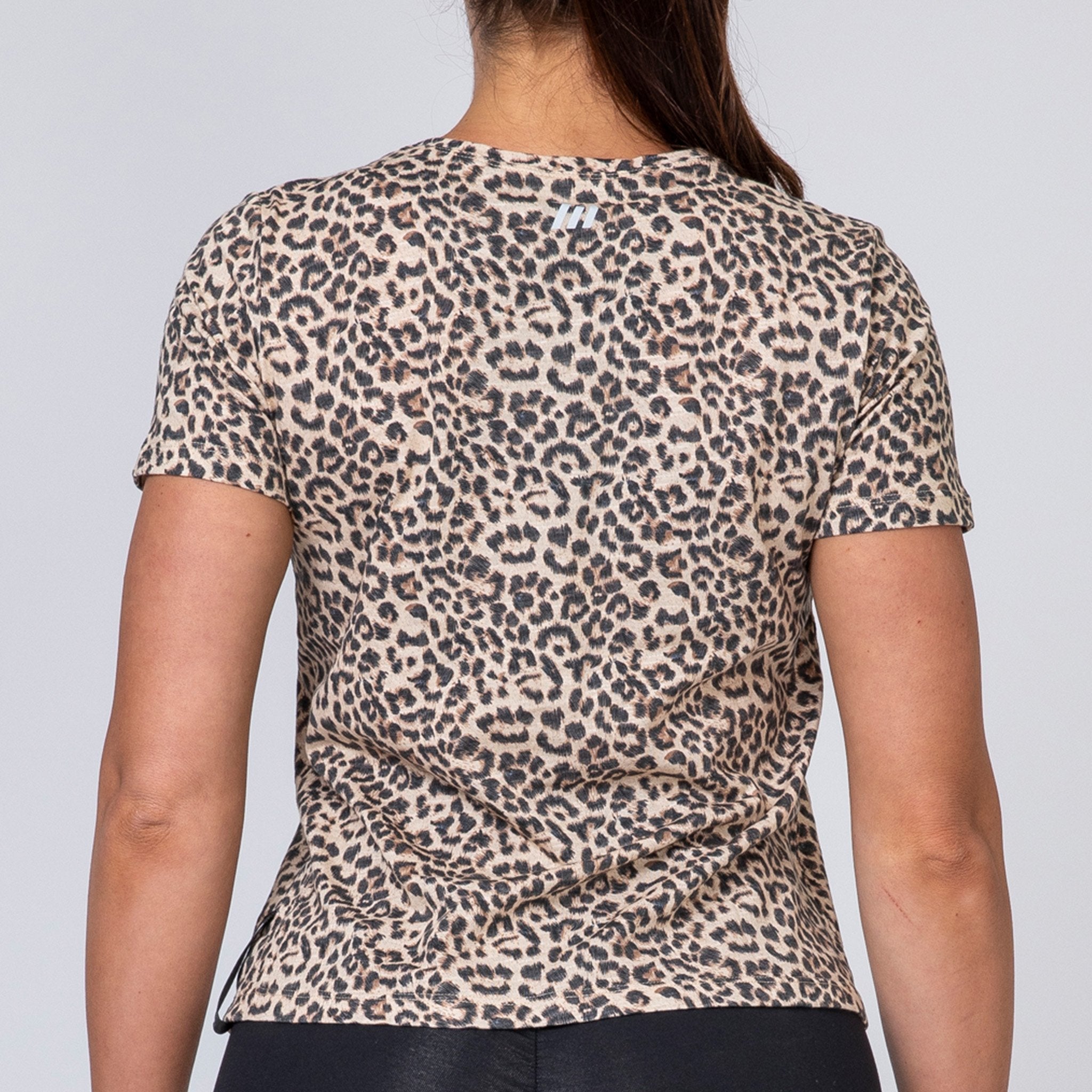 Classic Womens Tee - Yellow Leopard-Tops-XS-MNAPPRL6309-MNAPPRL6309-2-Muscle Nation