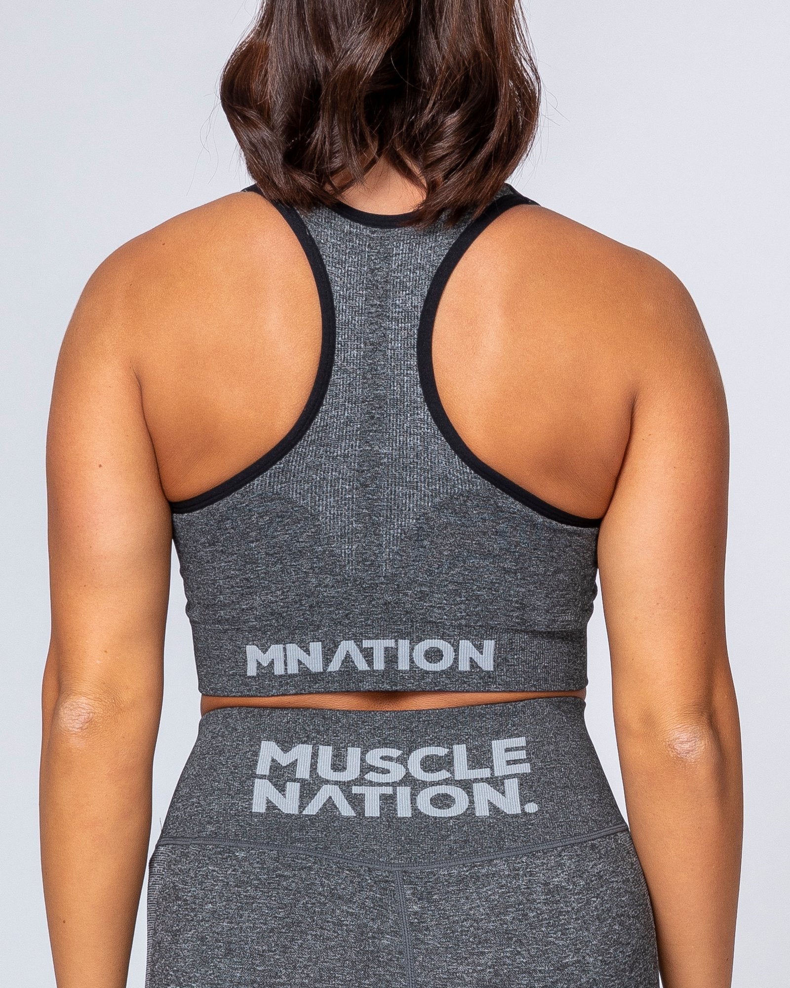 Comfort Seamless Bra - Charcoal Marl-Sports Bras-XS-MNAPPRL9228-MNAPPRL9228-10-Muscle Nation