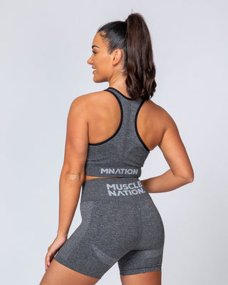 Comfort Seamless Bra - Charcoal Marl-Sports Bras-XS-MNAPPRL9228-MNAPPRL9228-2-Muscle Nation
