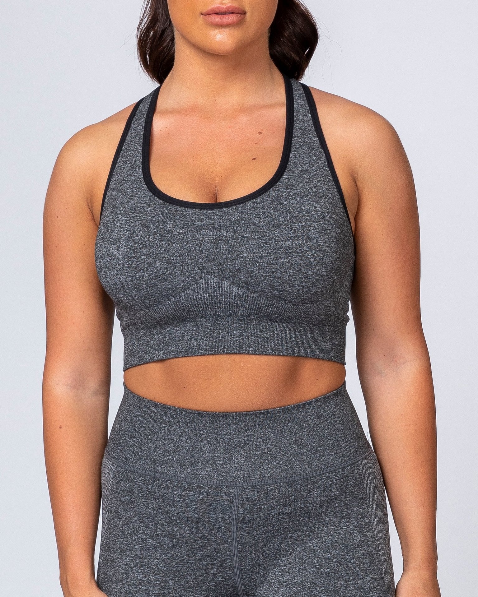 Comfort Seamless Bra - Charcoal Marl-Sports Bras-XS-MNAPPRL9228-MNAPPRL9228-7-Muscle Nation