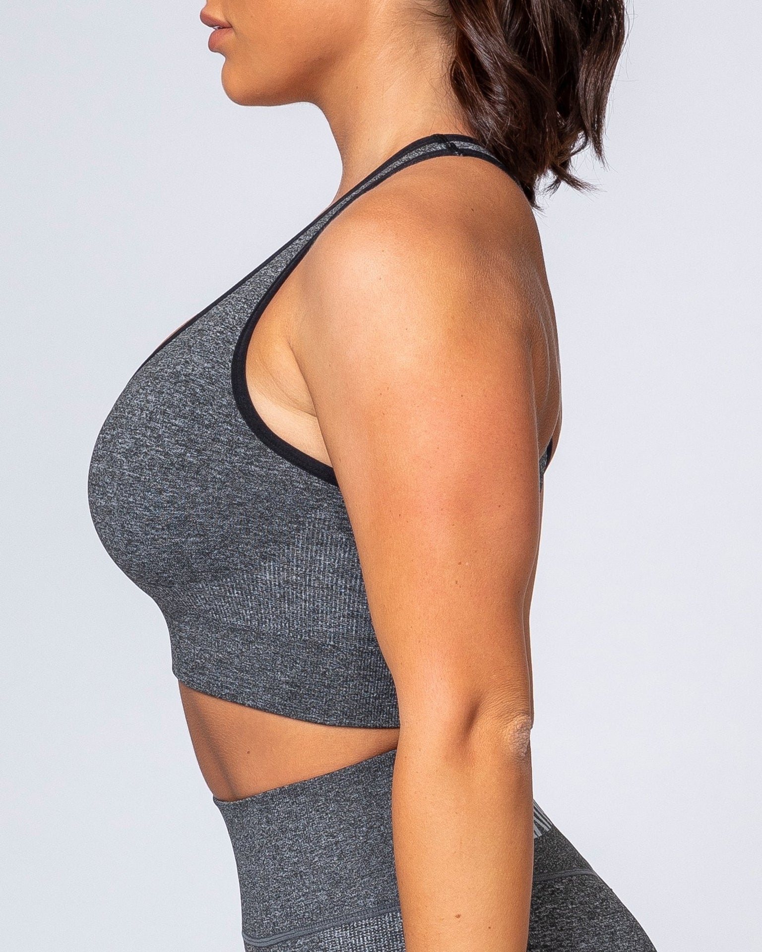 Comfort Seamless Bra - Charcoal Marl-Sports Bras-XS-MNAPPRL9228-MNAPPRL9228-8-Muscle Nation