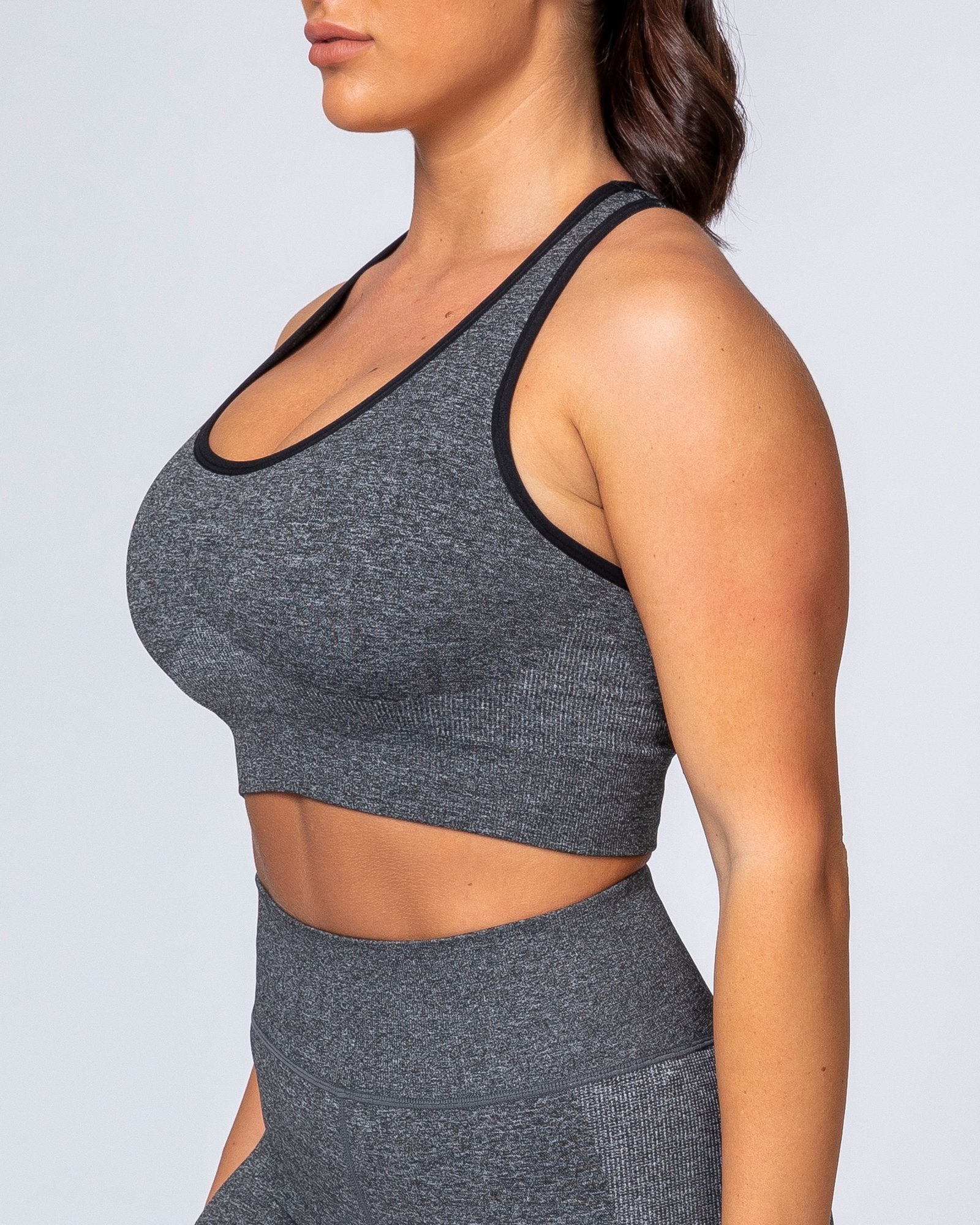 Comfort Seamless Bra - Charcoal Marl-Sports Bras-XS-MNAPPRL9228-MNAPPRL9228-9-Muscle Nation