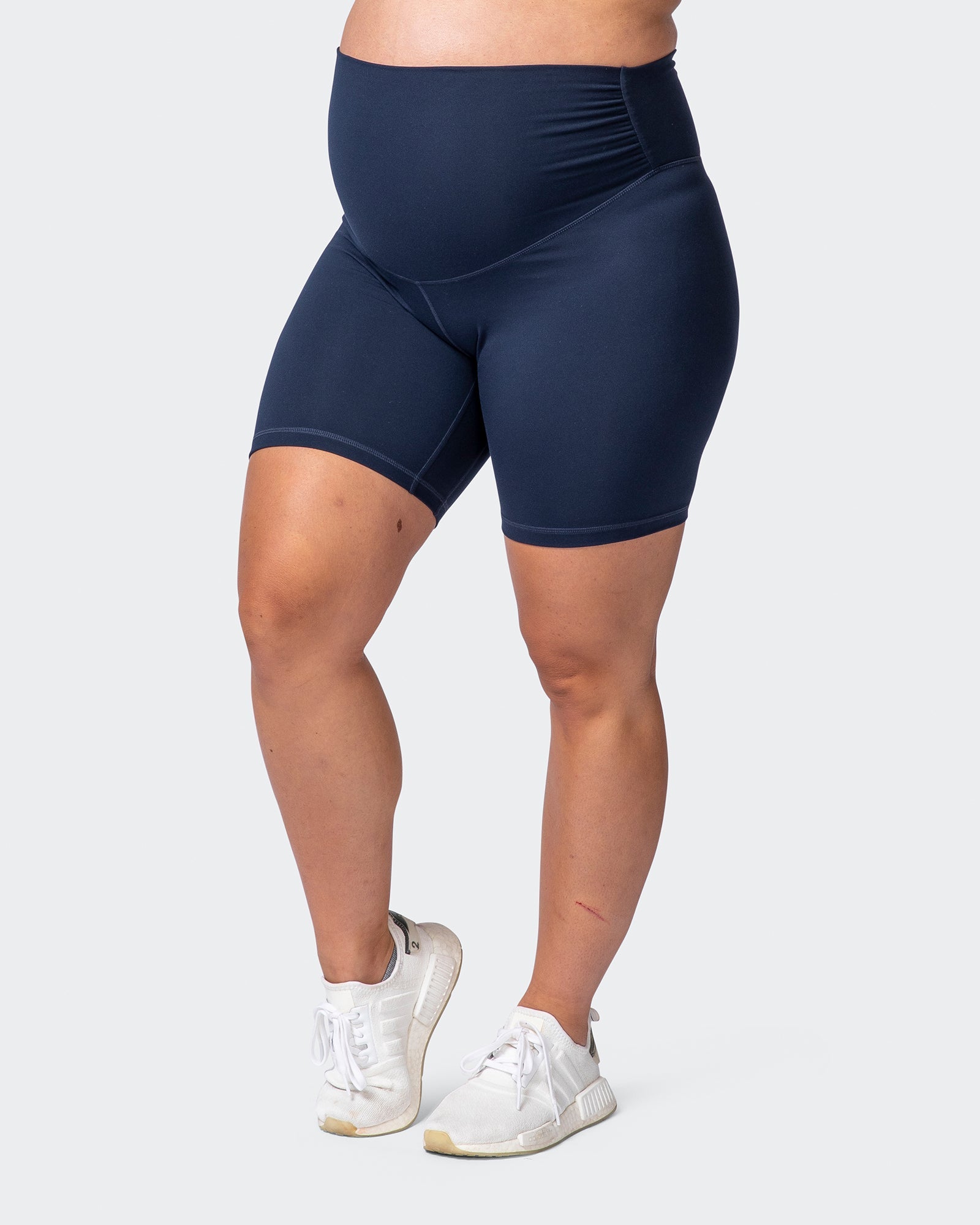 Maternity Everyday Bike Short - Navy-Shorts-XS-032214NAVY-XS-MNAPPRL13860-5-Muscle Nation