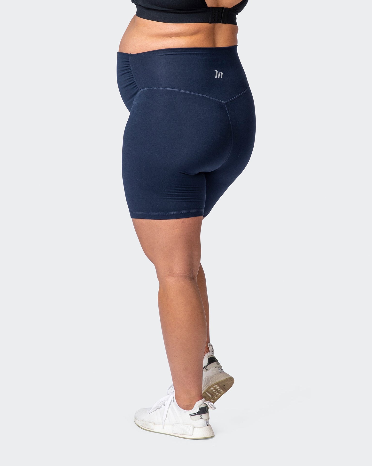 Maternity Everyday Bike Short - Navy-Shorts-XS-032214NAVY-XS-MNAPPRL13860-6-Muscle Nation