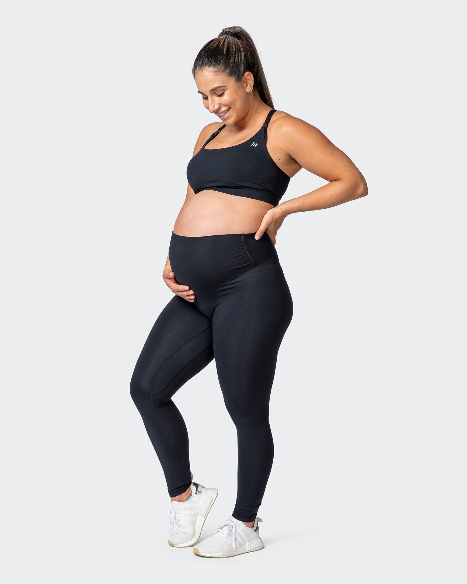 Maternity Everyday Leggings - Black-Leggings-XS-032215BLK-XS-MNAPPRL13866-7-Muscle Nation