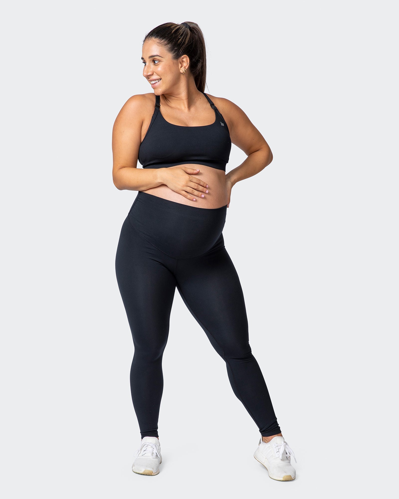 Maternity Everyday Leggings - Black-Leggings-XS-032215BLK-XS-MNAPPRL13866-8-Muscle Nation