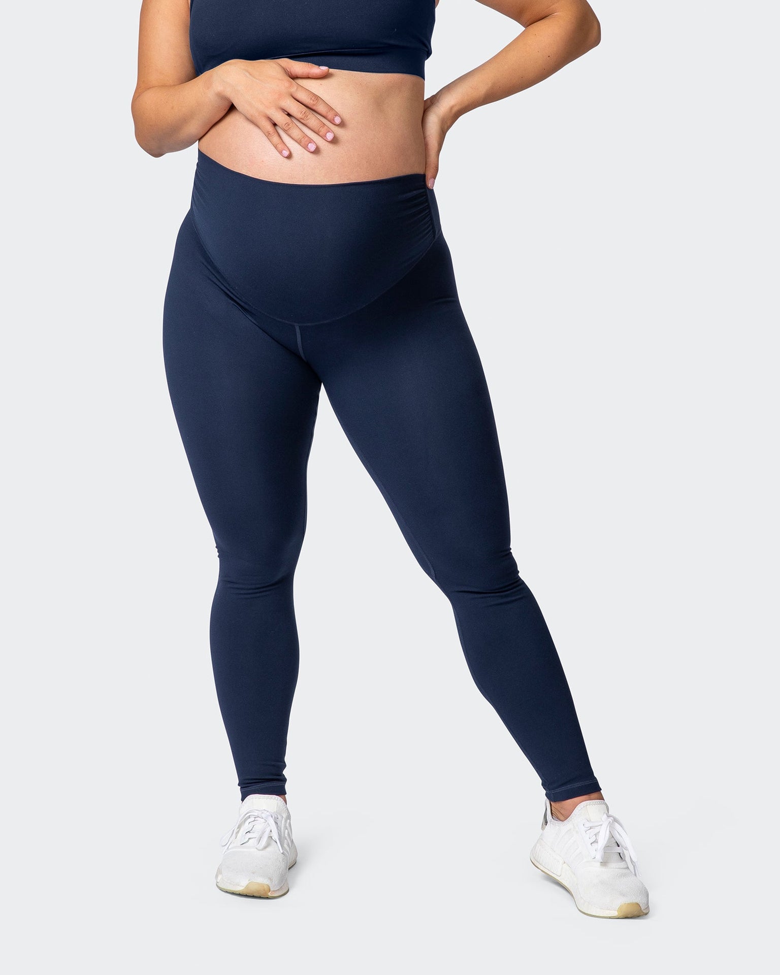Maternity Everyday Leggings - Navy-Leggings-XS-032215NAVY-XS-MNAPPRL13896-3-Muscle Nation