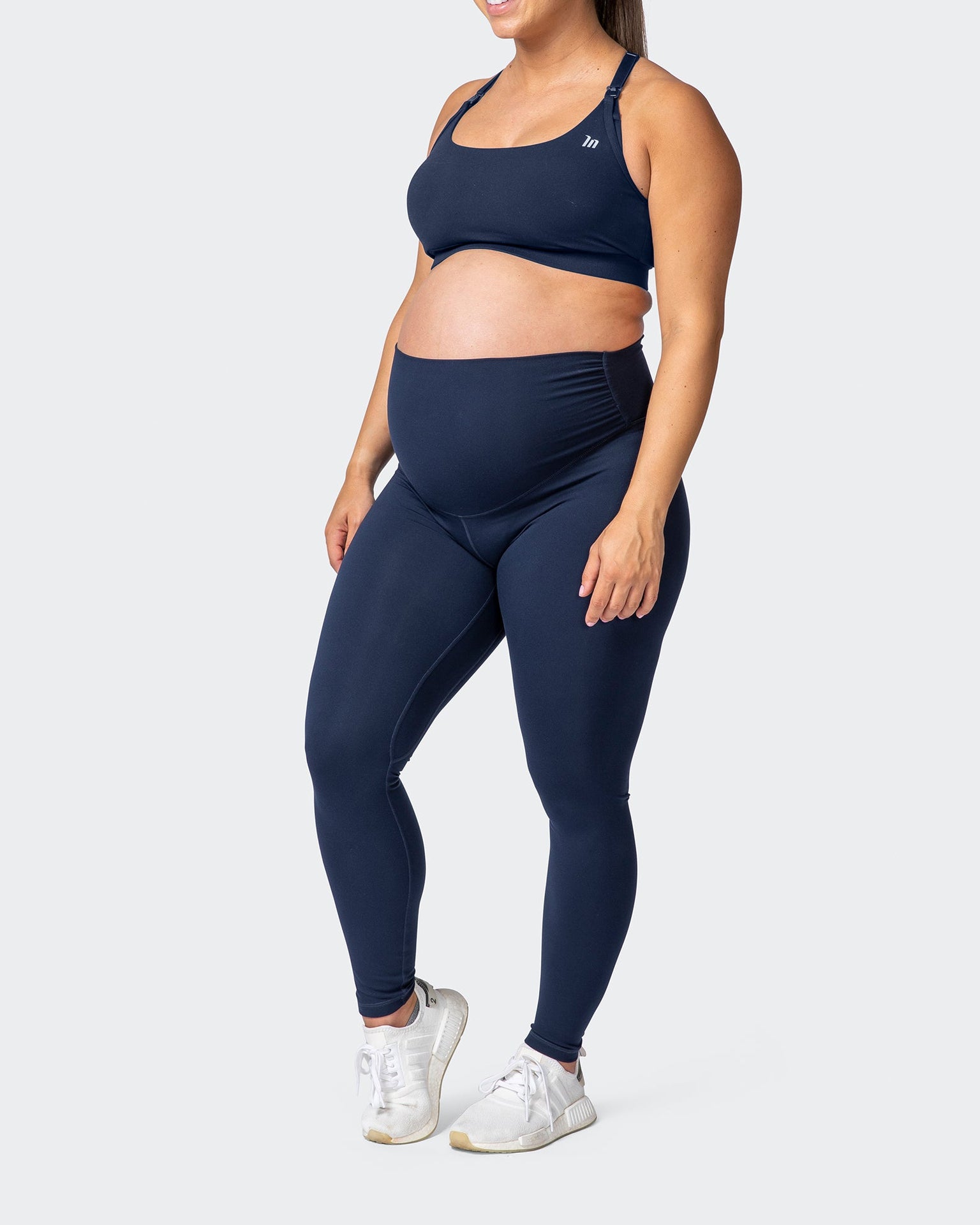 Maternity Everyday Leggings - Navy-Leggings-XS-032215NAVY-XS-MNAPPRL13896-6-Muscle Nation