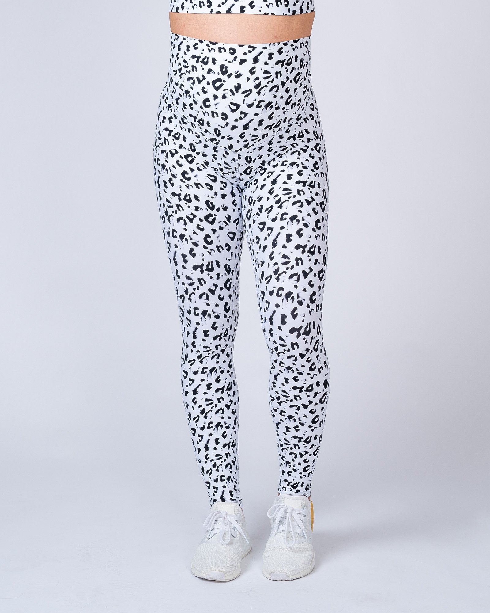 Maternity Leggings - Snow Leopard-Leggings-XS-MNAPPRL7250-MNAPPRL7250-5-Muscle Nation