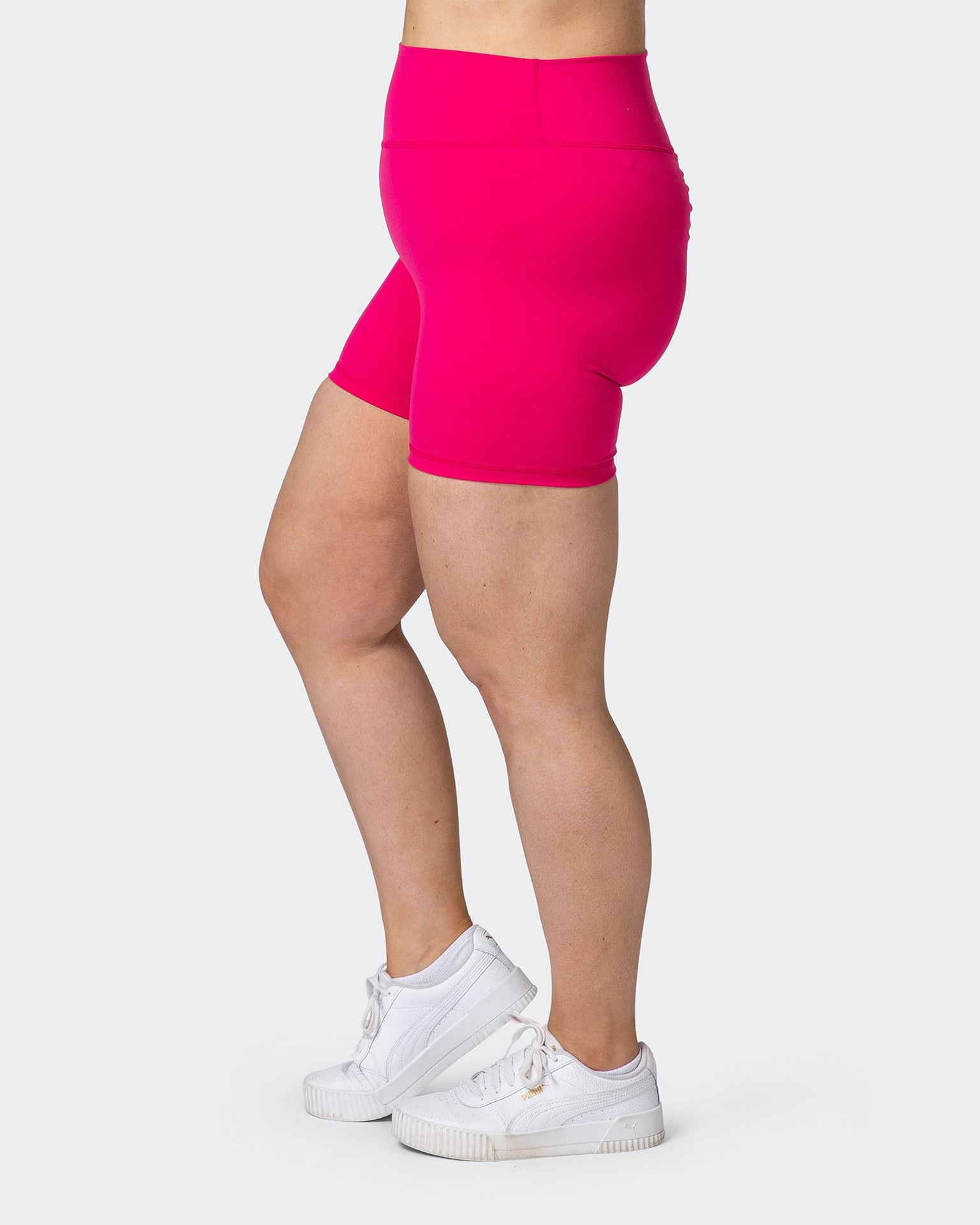 Signature Scrunch Bike Shorts - Pink Punch-Shorts-XXS-012205PNKPNCH-XXS-MNAPPRL13066-4-Muscle Nation