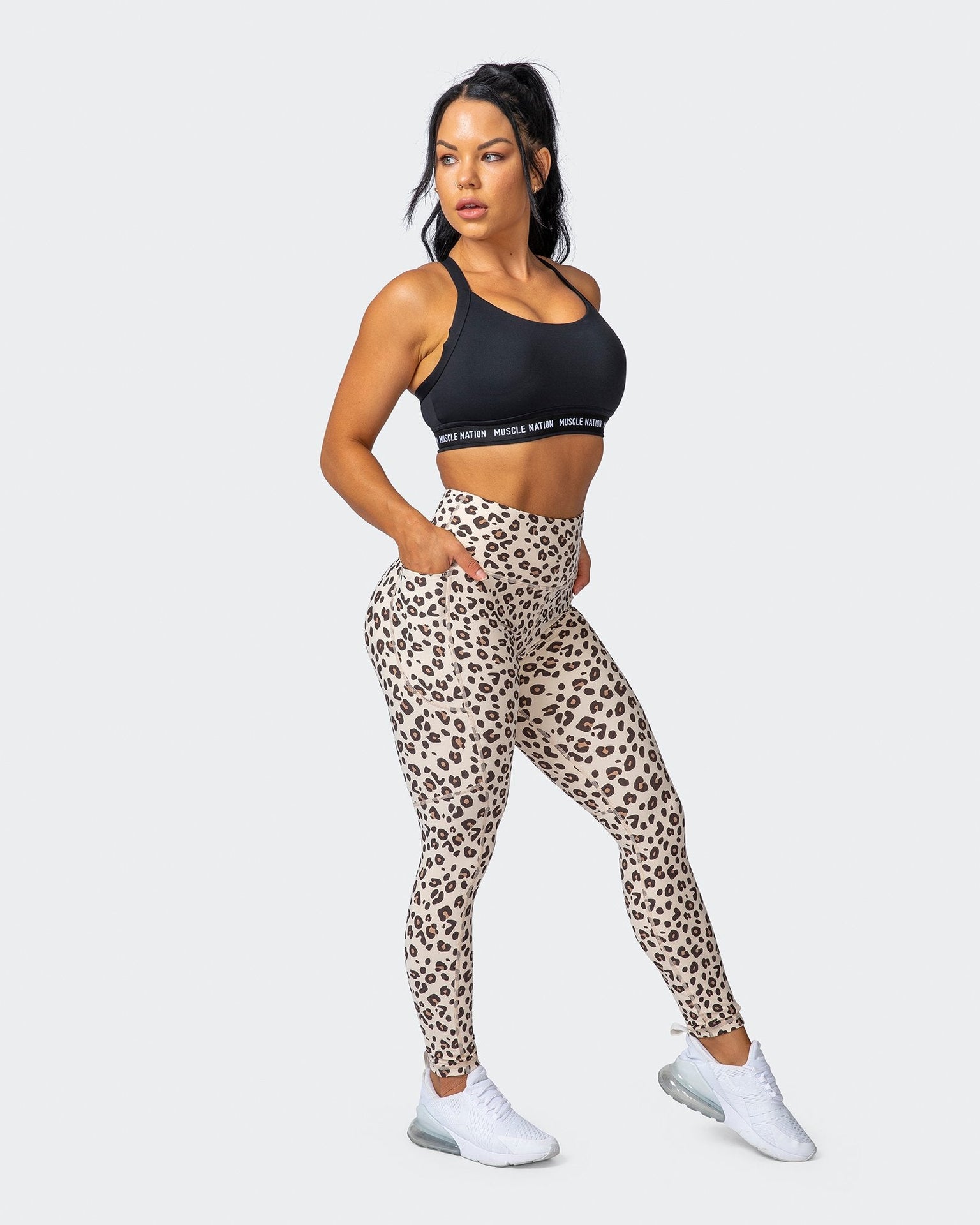 Superior Squat Pocket Ankle Length Leggings - Cheetah Print-Leggings-XXS-112123CHET-XXS-MNAPPRL12402-3-Muscle Nation