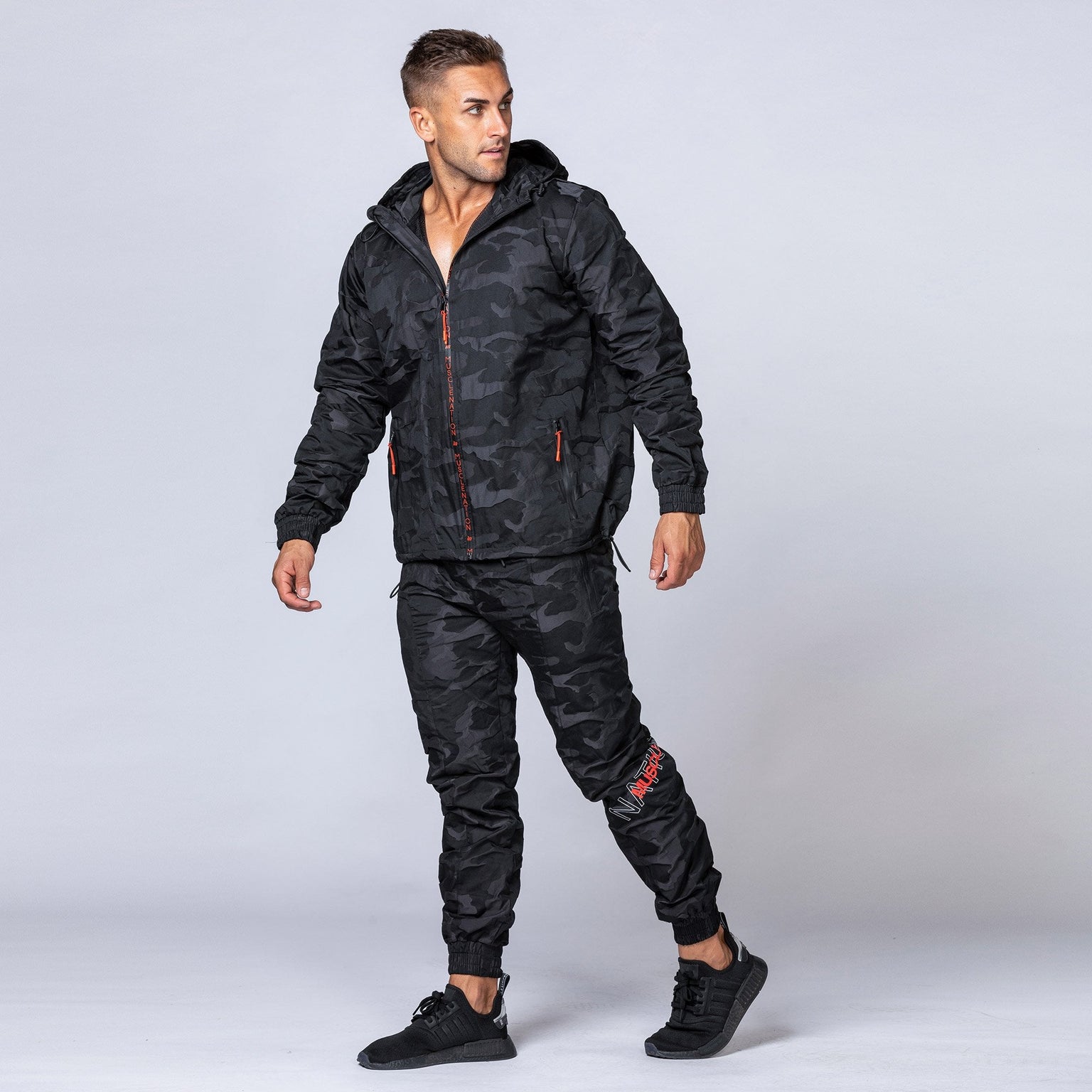 Unisex Tracksuit Pants - Black Camo-Tracksuits-XXS-MNAPPRL3996-MNAPPRL3996-4-Muscle Nation