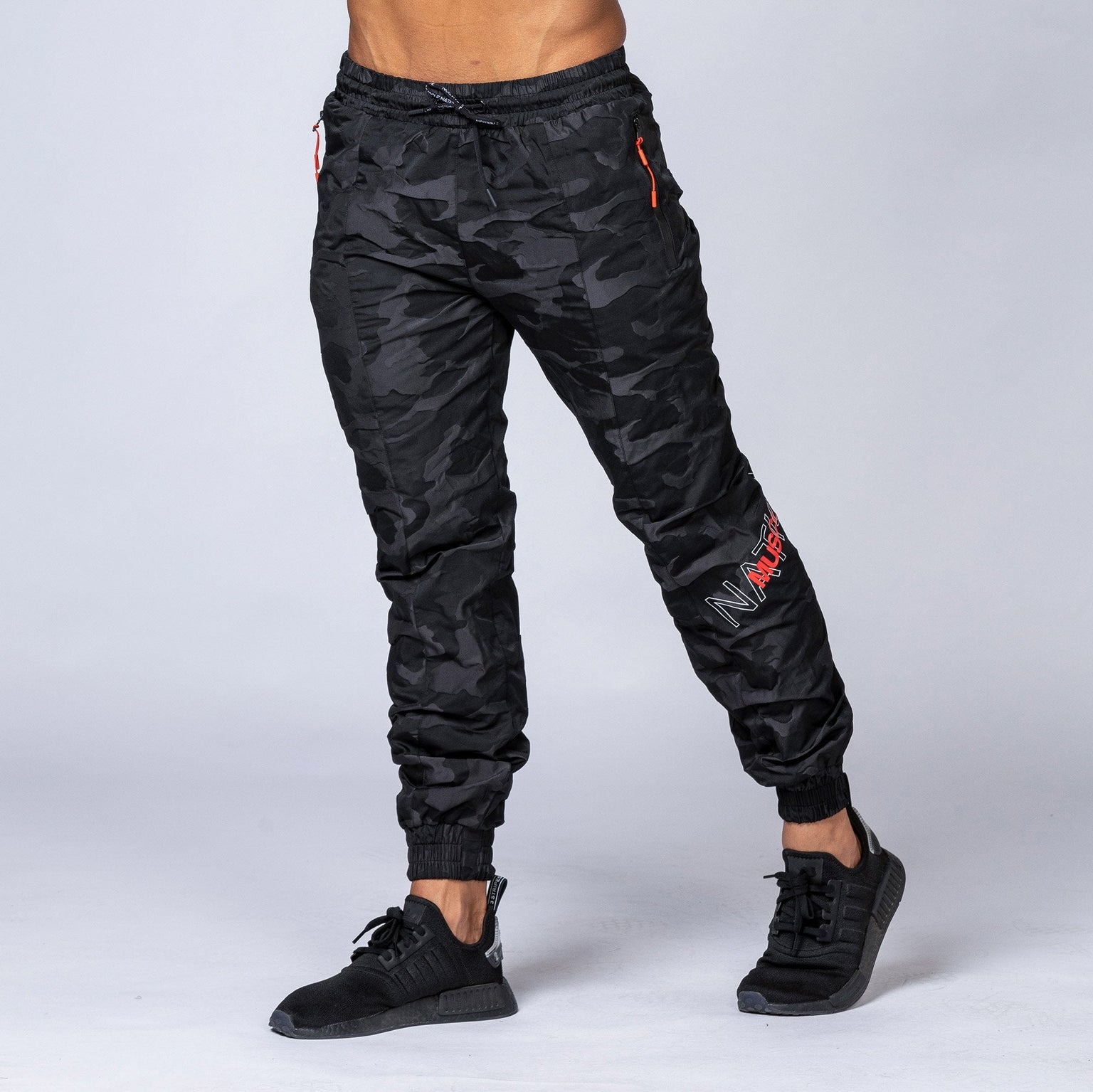 Unisex Tracksuit Pants - Black Camo-Tracksuits-XXS-MNAPPRL3996-MNAPPRL3996-5-Muscle Nation