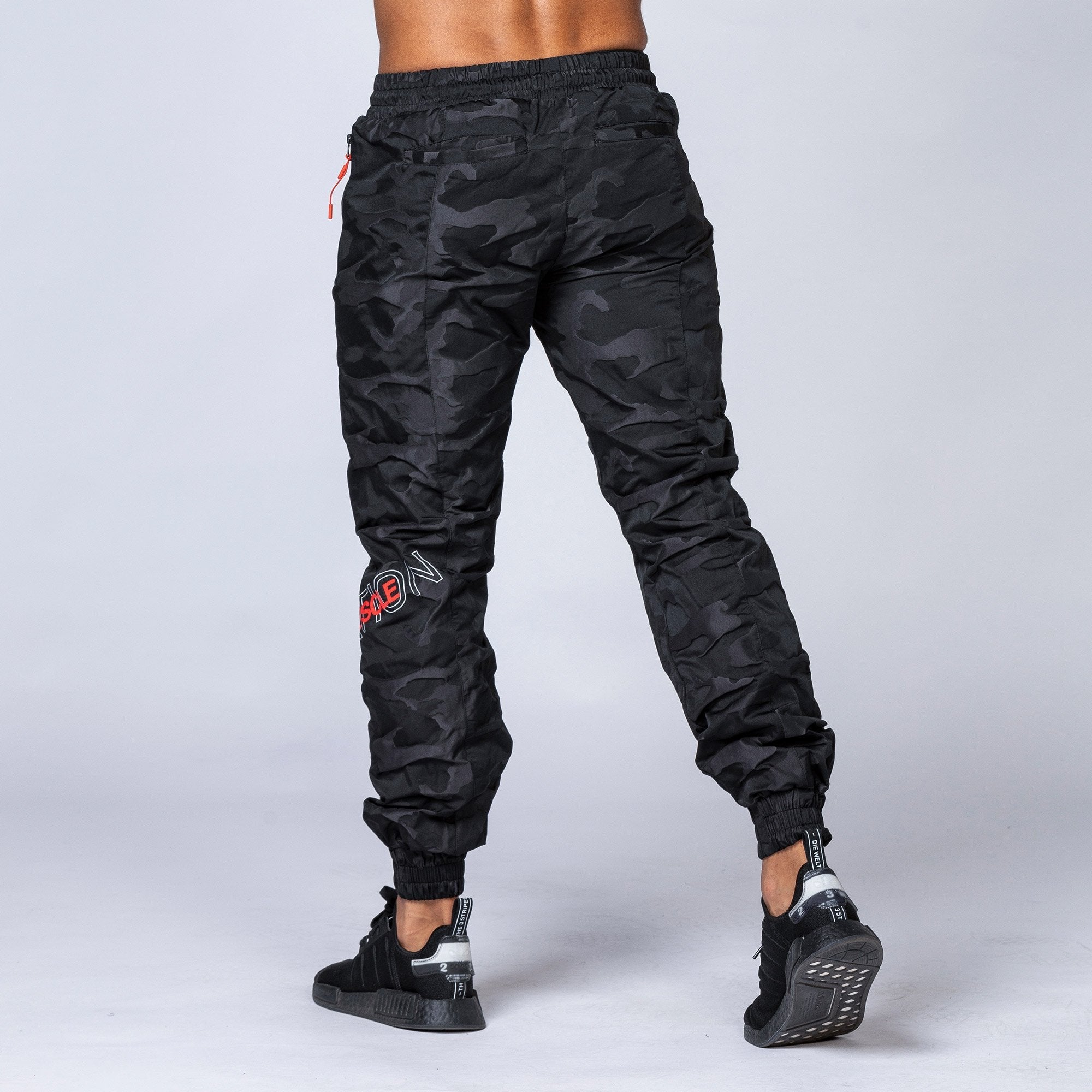Unisex Tracksuit Pants - Black Camo-Tracksuits-XXS-MNAPPRL3996-MNAPPRL3996-6-Muscle Nation