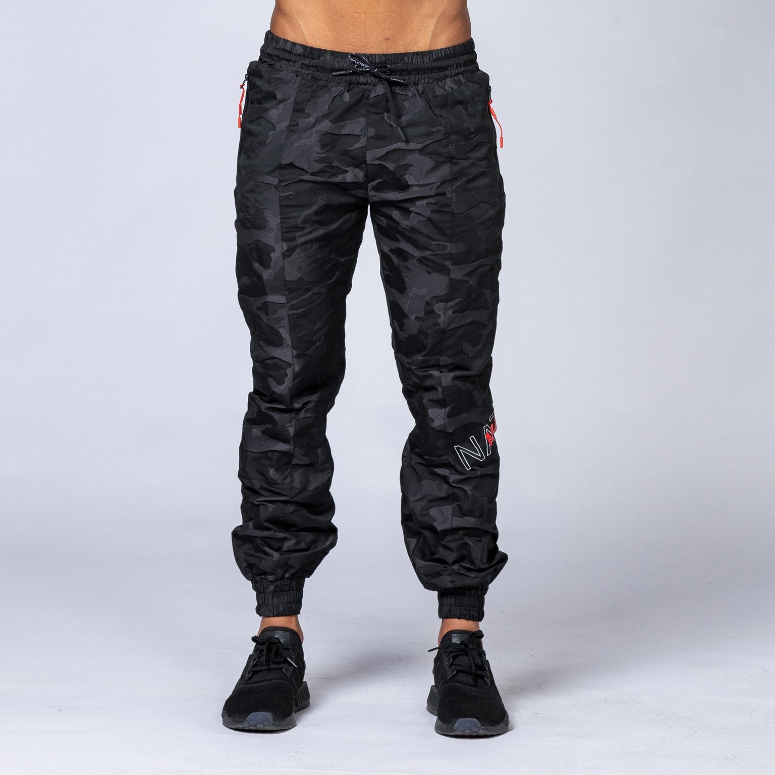 Unisex Tracksuit Pants - Black Camo-Tracksuits-XXS-MNAPPRL3996-MNAPPRL3996-8-Muscle Nation